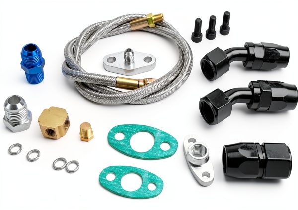 Turbo Oil Kit LokoCar Aluminum Stainless Steel-5