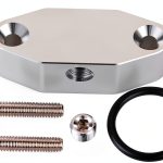 Podavelle Oil Port Plate Billet Aluminum 1/8 NPT-0