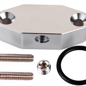 Podavelle Oil Port Plate Billet Aluminum 1/8 NPT-0